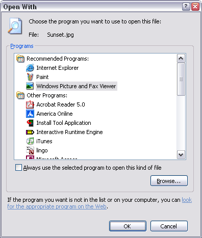Изменить программу в Windows